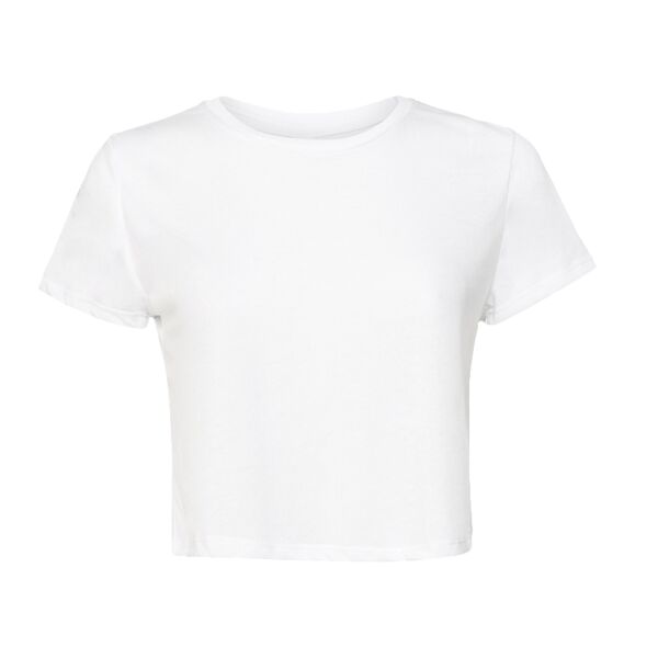 Ladies' Flowy Cropped T-Shirt Thumbnail