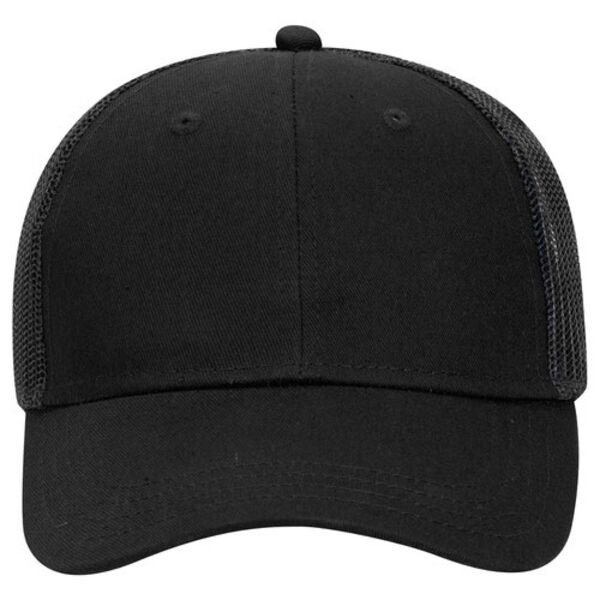 OTTO CAP Youth 6 Panel Low Profile Baseball Cap Black Thumbnail