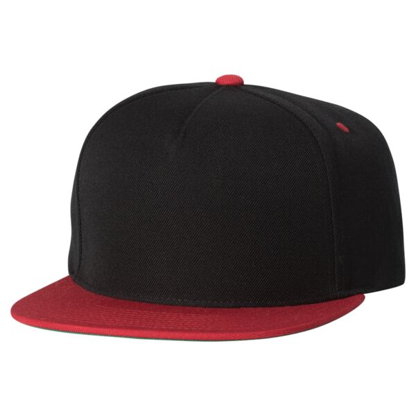 Five-Panel Wool Blend Snapback Cap Thumbnail
