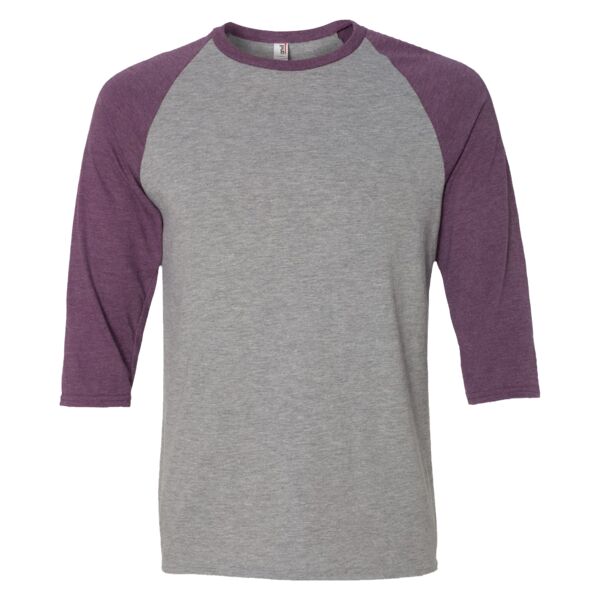 Triblend Raglan Three-Quarter Sleeve T-Shirt Thumbnail