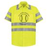 High Visibility Safety Short Sleeve Work Shirt Thumbnail